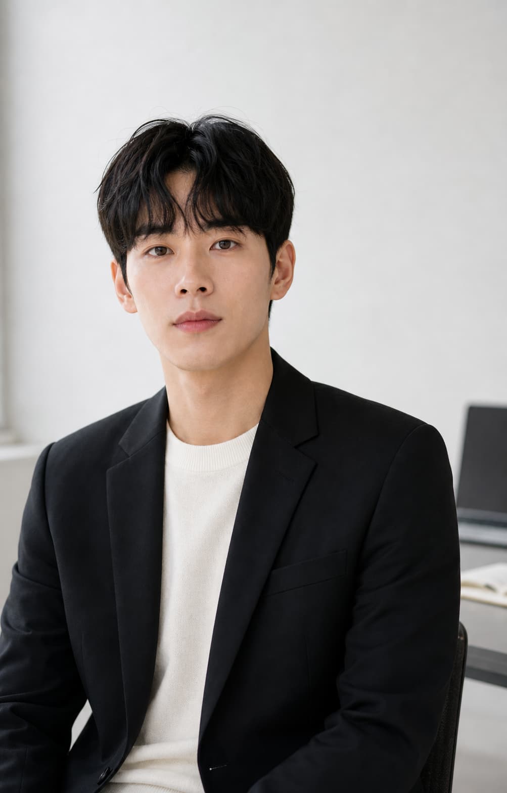 오피스 배경의 창업자 헤드샷 AI 프로필 결과물